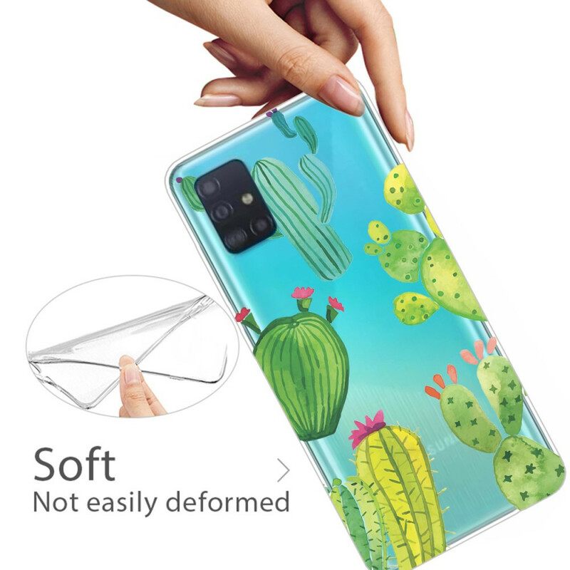 Kuori Samsung Galaxy A71 Cacti Watercolour