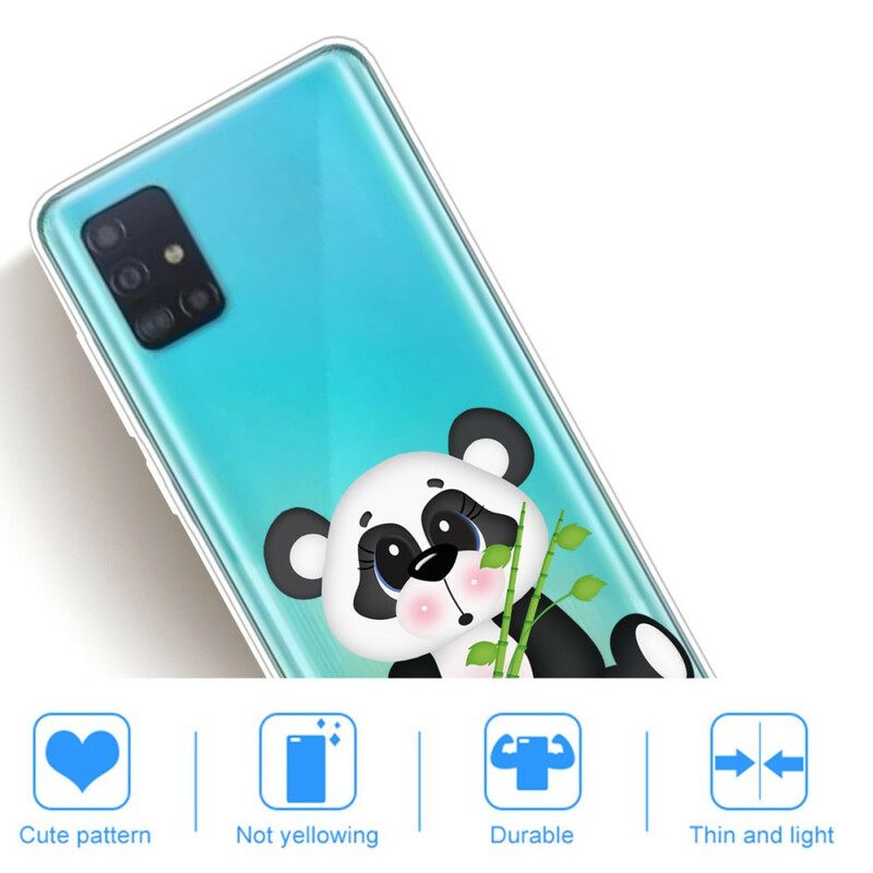 Kuori Samsung Galaxy A71 Transparent Sad Panda