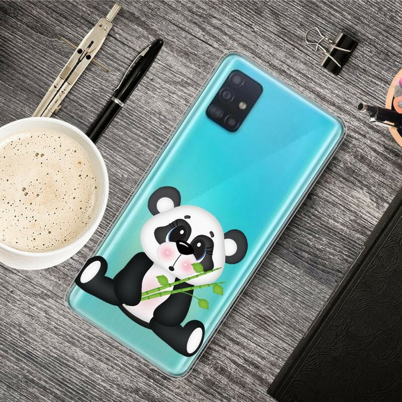 Kuori Samsung Galaxy A71 Transparent Sad Panda
