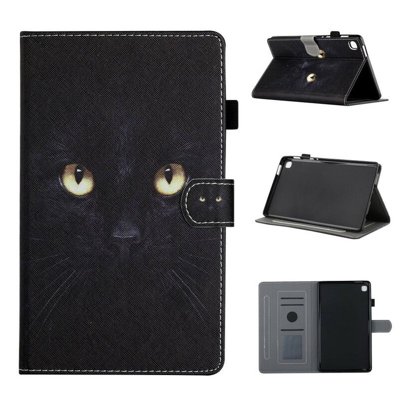 Kotelot Samsung Galaxy Tab A7 Lite Black Cat Eyes