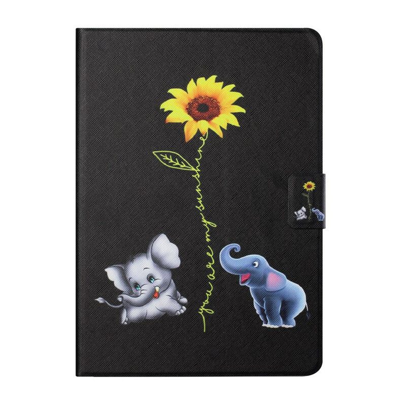 Kotelot Samsung Galaxy Tab A7 Lite Sunflower Elephants