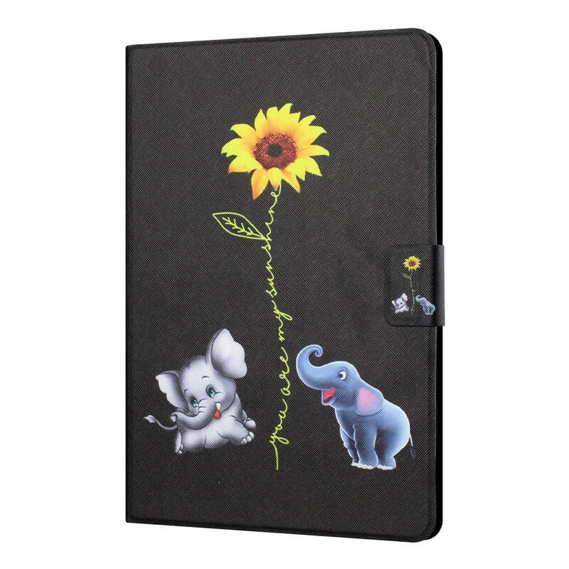 Kotelot Samsung Galaxy Tab A7 Lite Sunflower Elephants