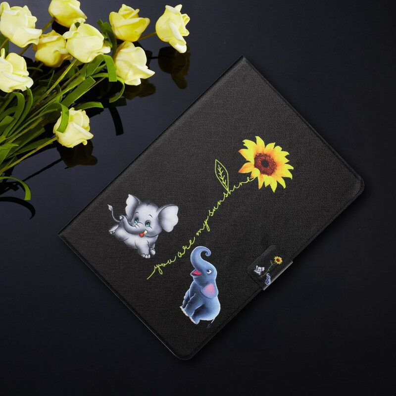Kotelot Samsung Galaxy Tab A7 Lite Sunflower Elephants