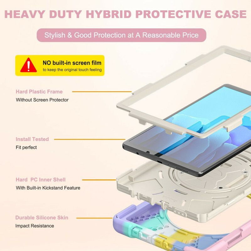 Kuori Samsung Galaxy Tab A7 Lite Multi-function Olkahihnan Väri