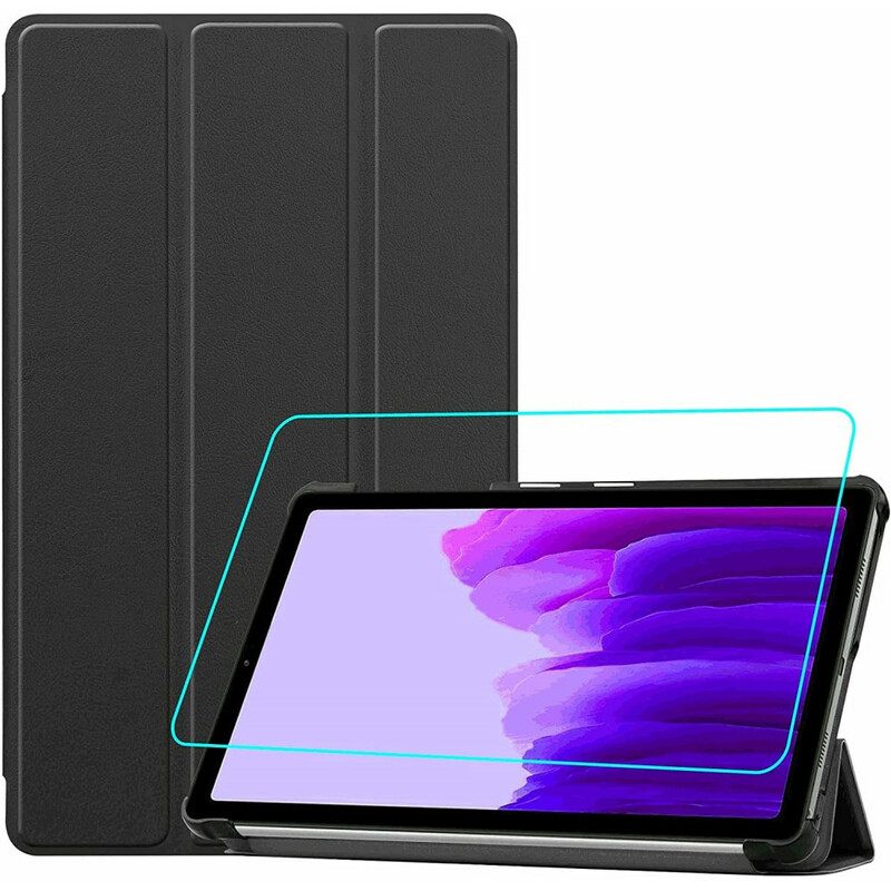 Puhelinkuoret Samsung Galaxy Tab A7 Lite Leatherette Ja Näytönsuoja