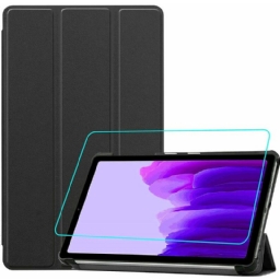Puhelinkuoret Samsung Galaxy Tab A7 Lite Leatherette Ja Näytönsuoja