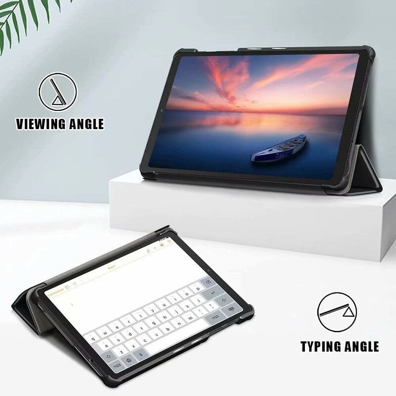 Puhelinkuoret Samsung Galaxy Tab A7 Lite Leatherette Ja Näytönsuoja