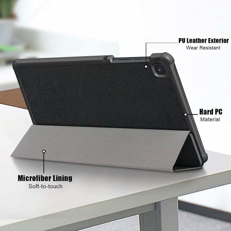 Puhelinkuoret Samsung Galaxy Tab A7 Lite Leatherette Ja Näytönsuoja