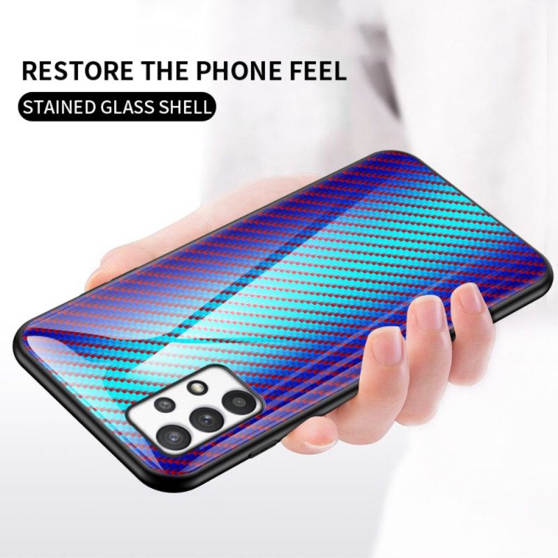 Kuori Samsung Galaxy A53 5G Carbon Fiber Karkaistu Lasi