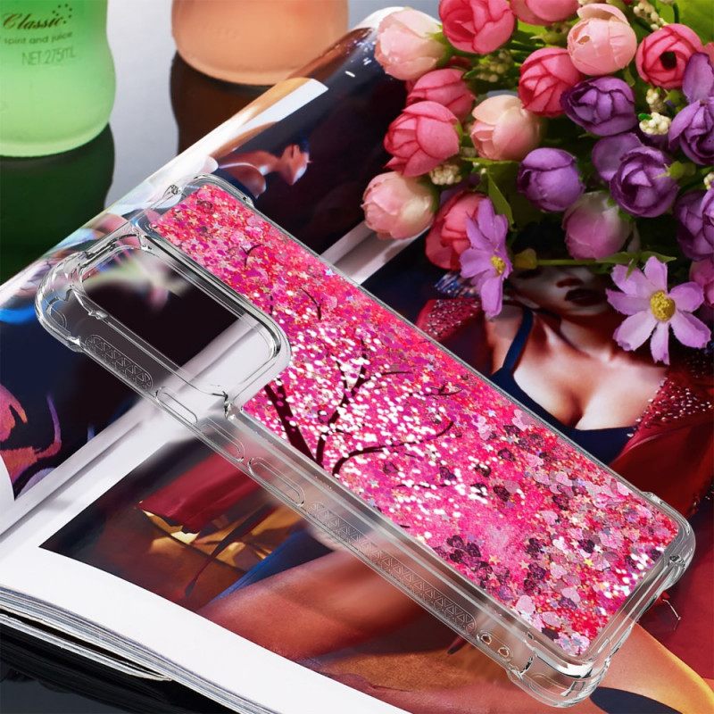 Kuori Samsung Galaxy A53 5G Glitter Tree Kiristysnyörillä