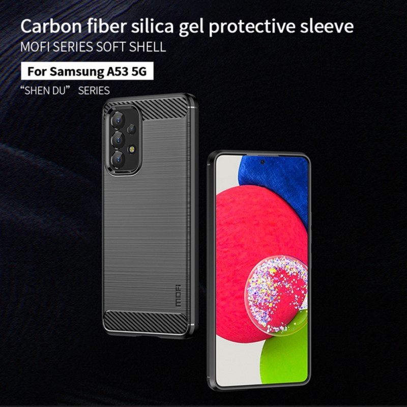Kuori Samsung Galaxy A53 5G Harjattu Hiilikuitu Mofi