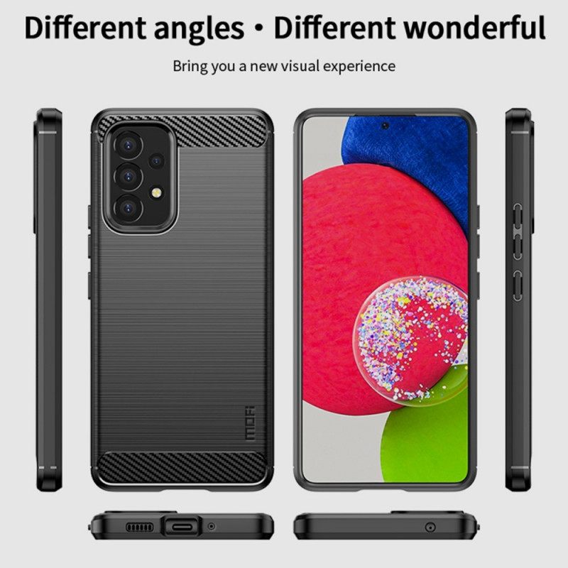 Kuori Samsung Galaxy A53 5G Harjattu Hiilikuitu Mofi