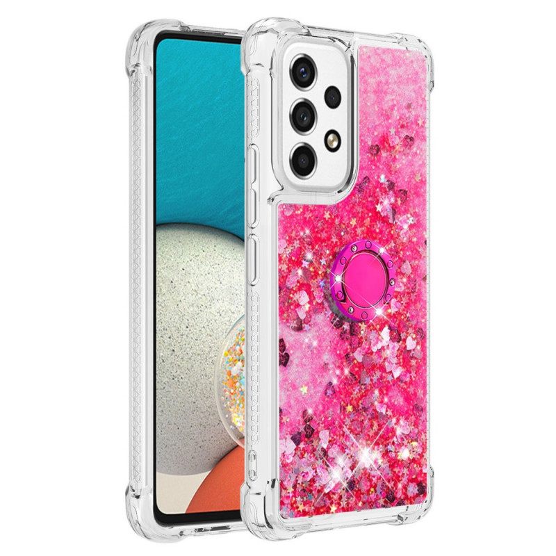Kuori Samsung Galaxy A53 5G Paljetteja Rengastuella