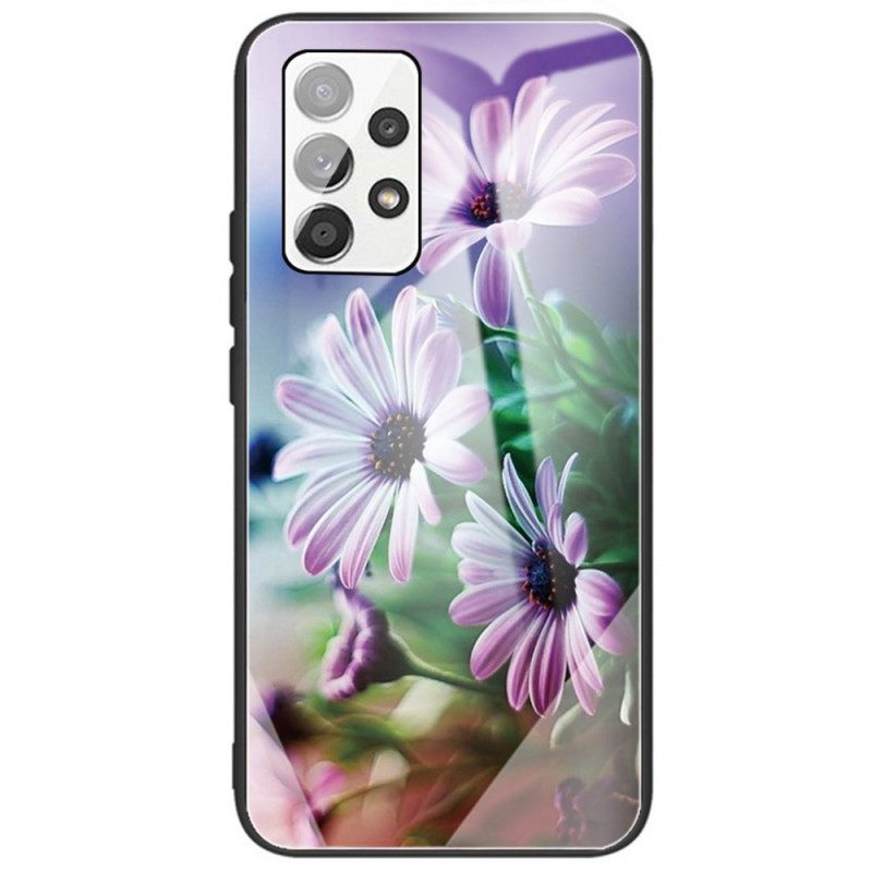 Kuori Samsung Galaxy A53 5G Tempered Glass Flowers