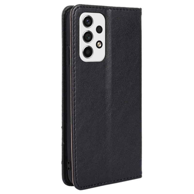 Puhelinkuoret Samsung Galaxy A53 5G Kotelot Flip Tyylinen Nahkaniitti