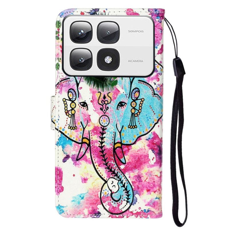 Kotelot Xiaomi 14t Pro Puhelinkuoret Premium Flower Elephant