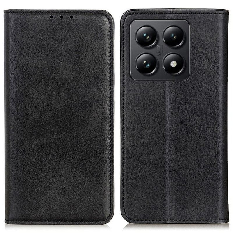 Nahkakotelo Xiaomi 14t Pro Puhelinkuoret Haljasnahka