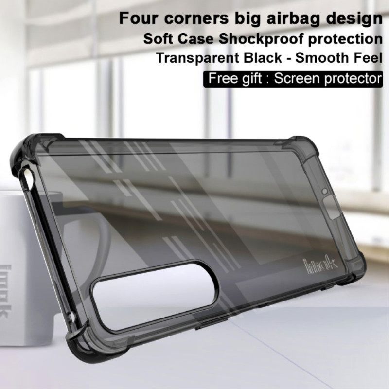 Case Sony Xperia 1 IV Läpinäkyvä Imak-näytönkalvolla