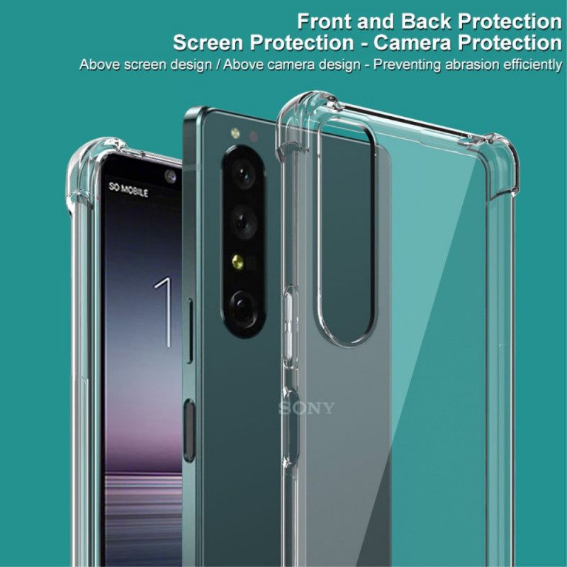 Case Sony Xperia 1 IV Läpinäkyvä Imak-näytönkalvolla