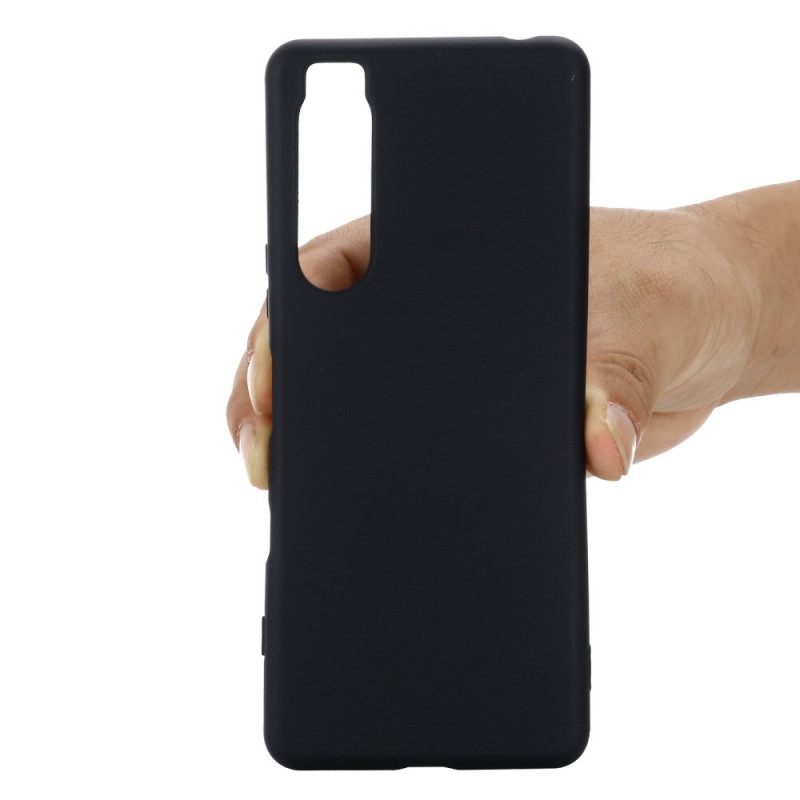 Case Sony Xperia 1 IV Suojaketju Kuori Nestemäinen Silikonihihna