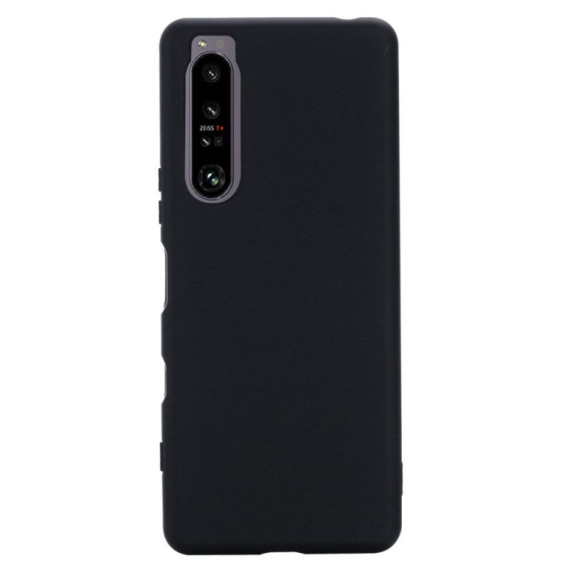 Case Sony Xperia 1 IV Suojaketju Kuori Nestemäinen Silikonihihna