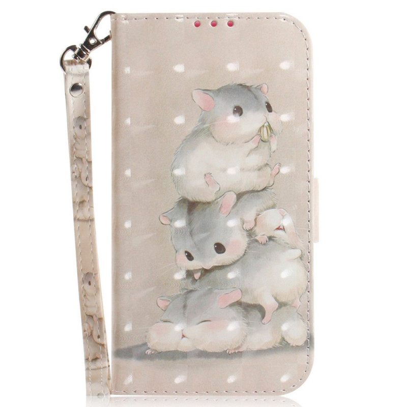 Kotelot Sony Xperia 1 IV Suojaketju Kuori Squirrels In Lanyard