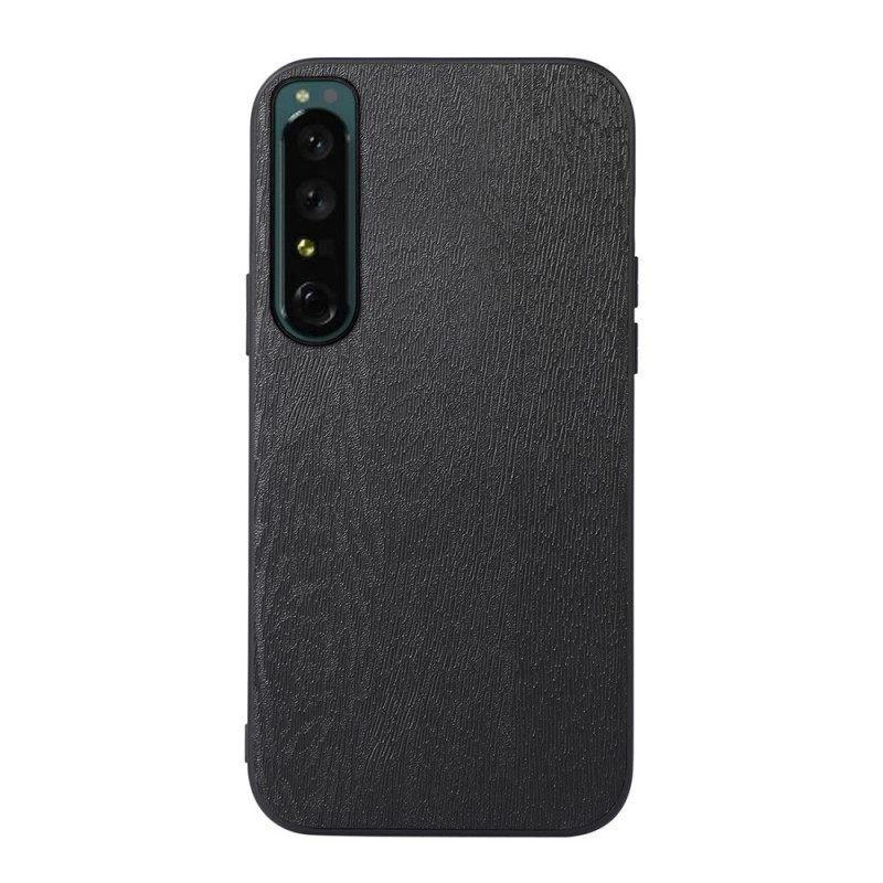 Kuori Sony Xperia 1 IV Faux Leather Wood Texture