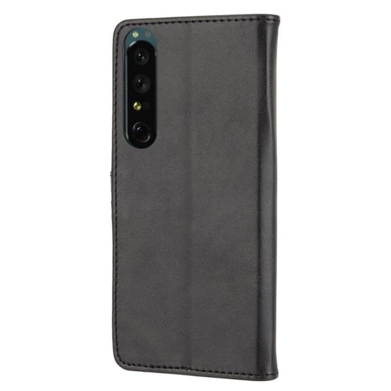Nahkakotelo Sony Xperia 1 IV Liian Söpö Kissa