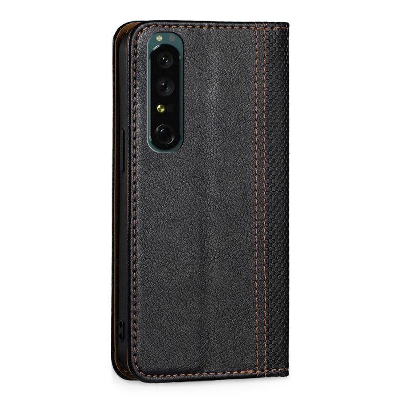 Puhelinkuoret Sony Xperia 1 IV Kotelot Flip Faux Leather Vintage