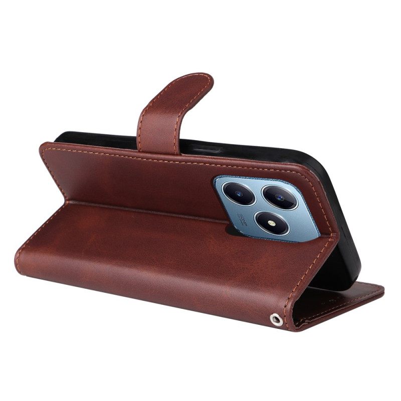 Kotelot Realme C61 Nahkaefekti Yksivärinen