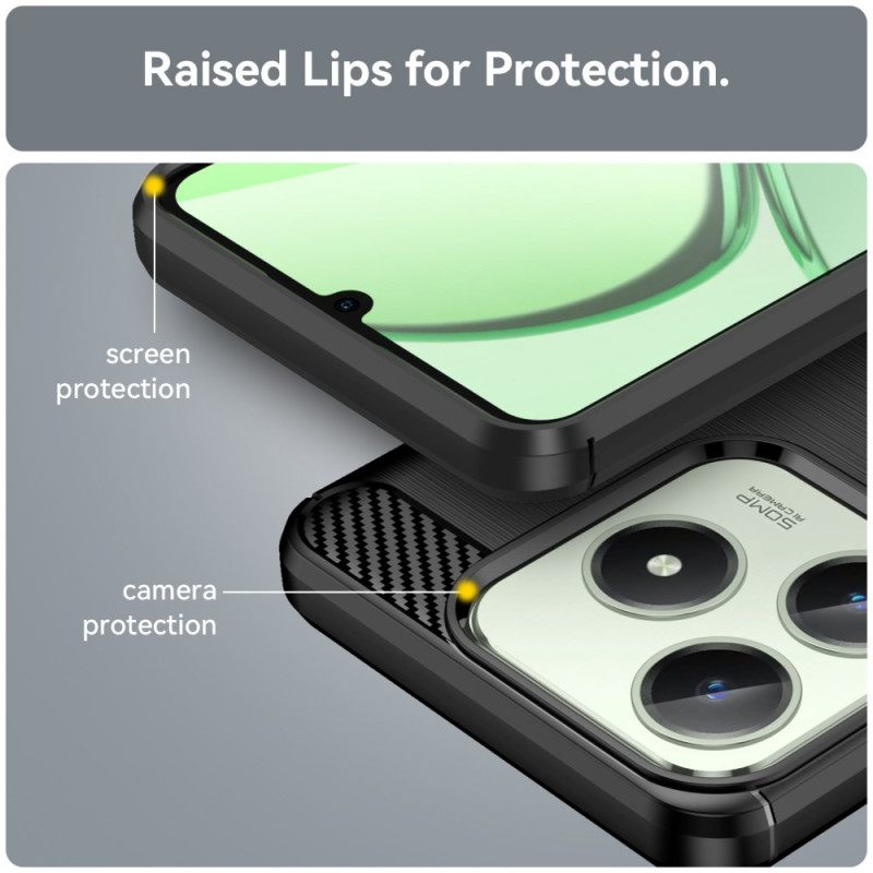 Kuori Realme C61 Harjattu Hiilikuitu