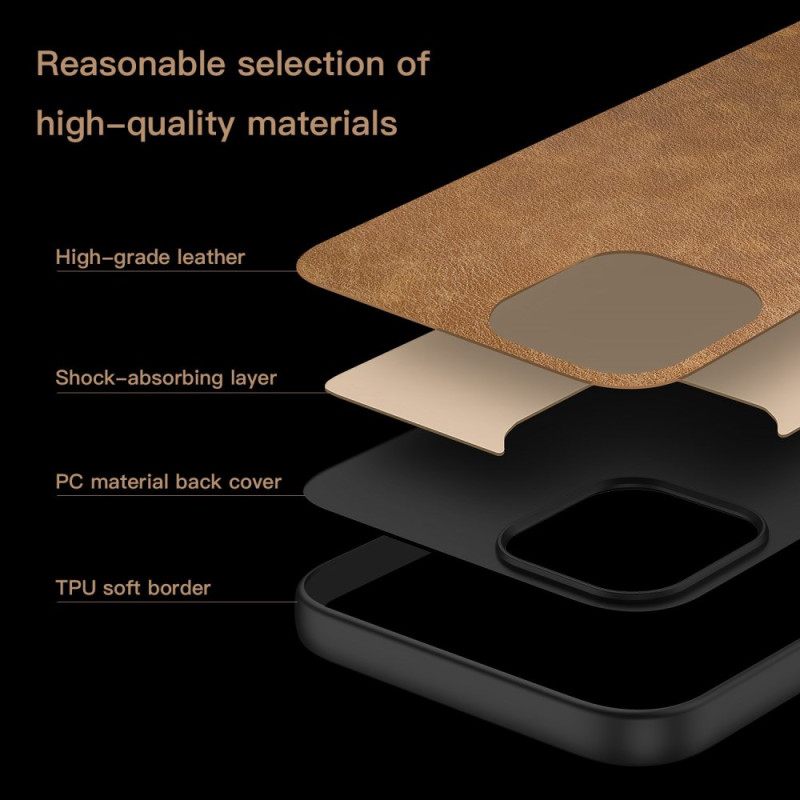 Kuori Realme C61 Nahkatyylinen