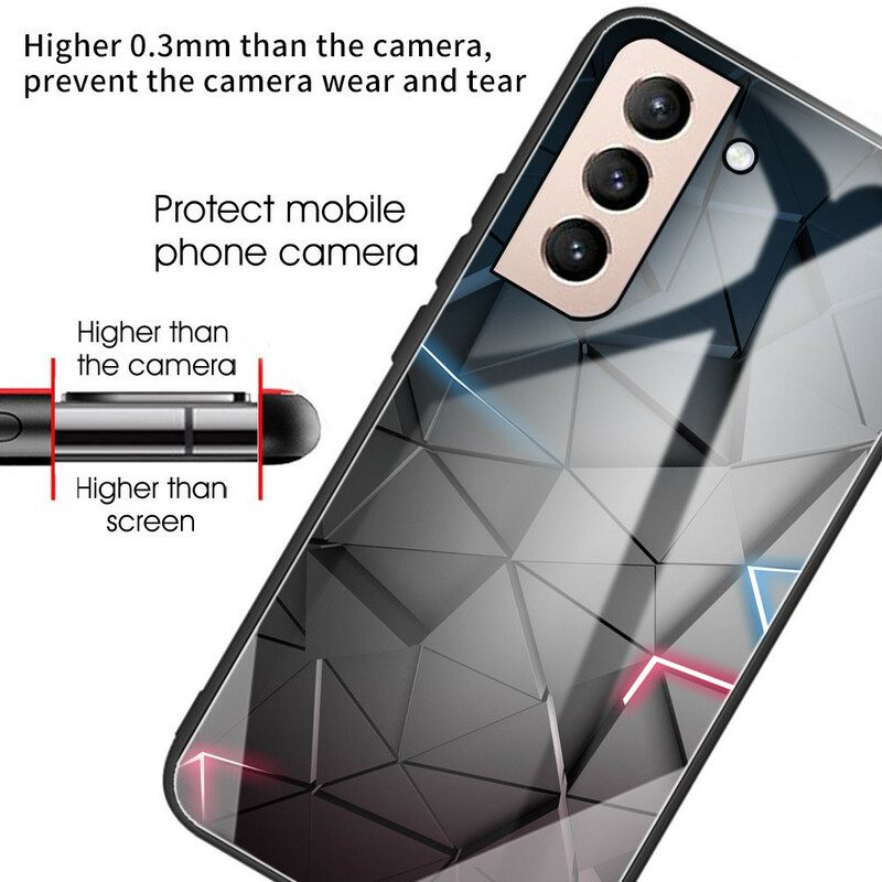 Case Samsung Galaxy S21 FE Karkaistu Lasigeometria