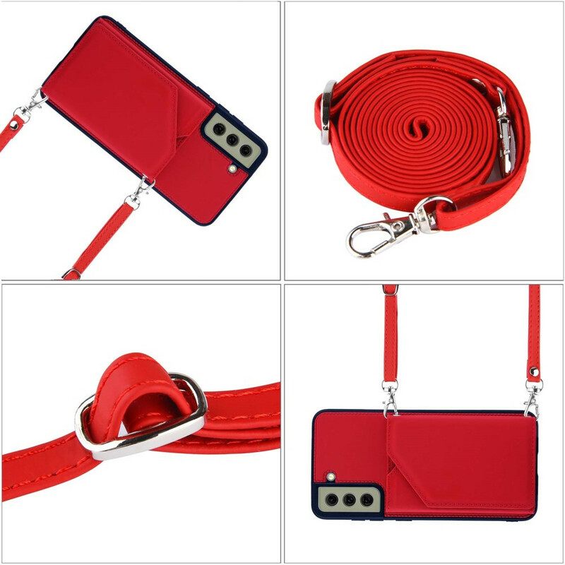 Case Samsung Galaxy S21 FE Multi-card Support Handsfree Ja Kaulanauha