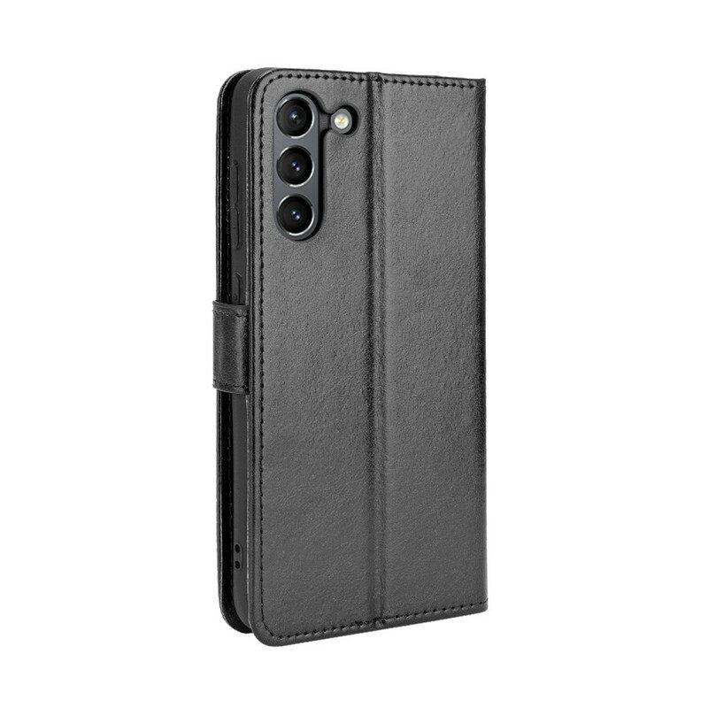 Flip Case Samsung Galaxy S21 FE Keinonahka Näyttävä