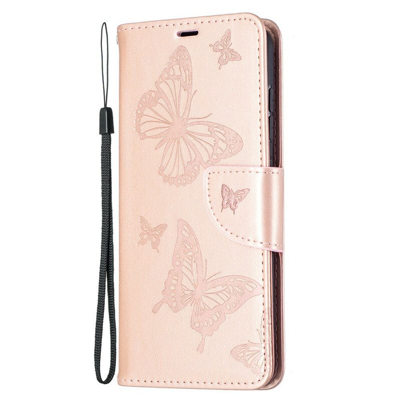 Kotelot Samsung Galaxy S21 FE Butterflies In Flight With Lanyard