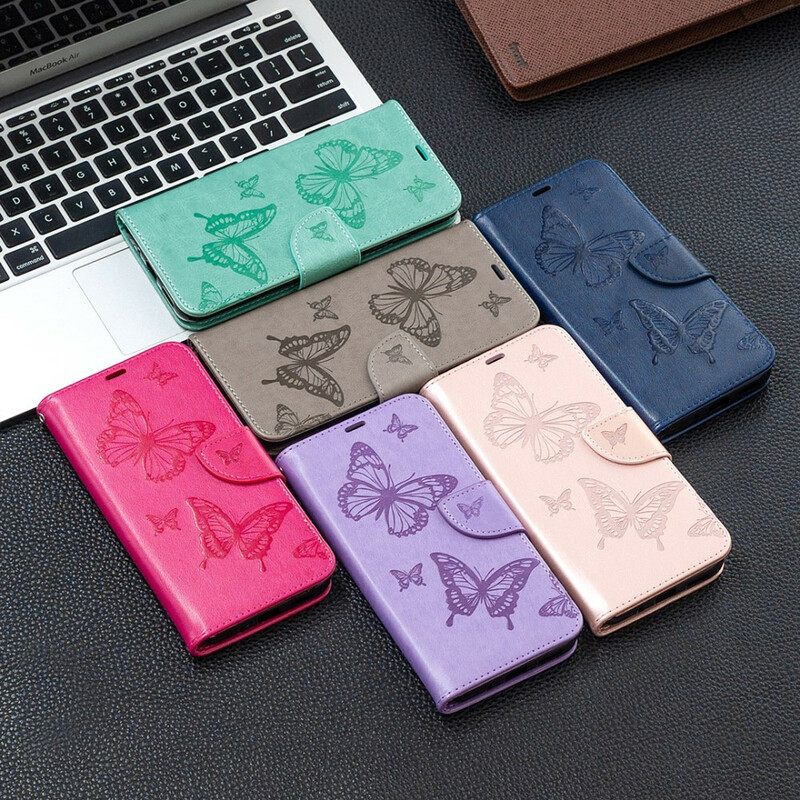 Kotelot Samsung Galaxy S21 FE Butterflies In Flight With Lanyard