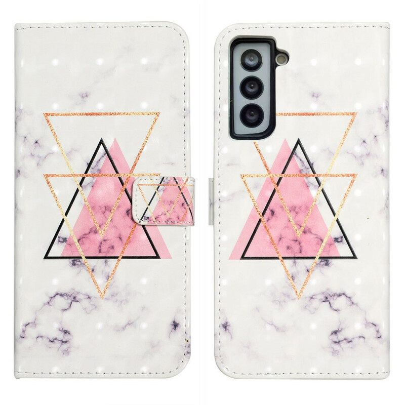 Kotelot Samsung Galaxy S21 FE Glitter Triangle