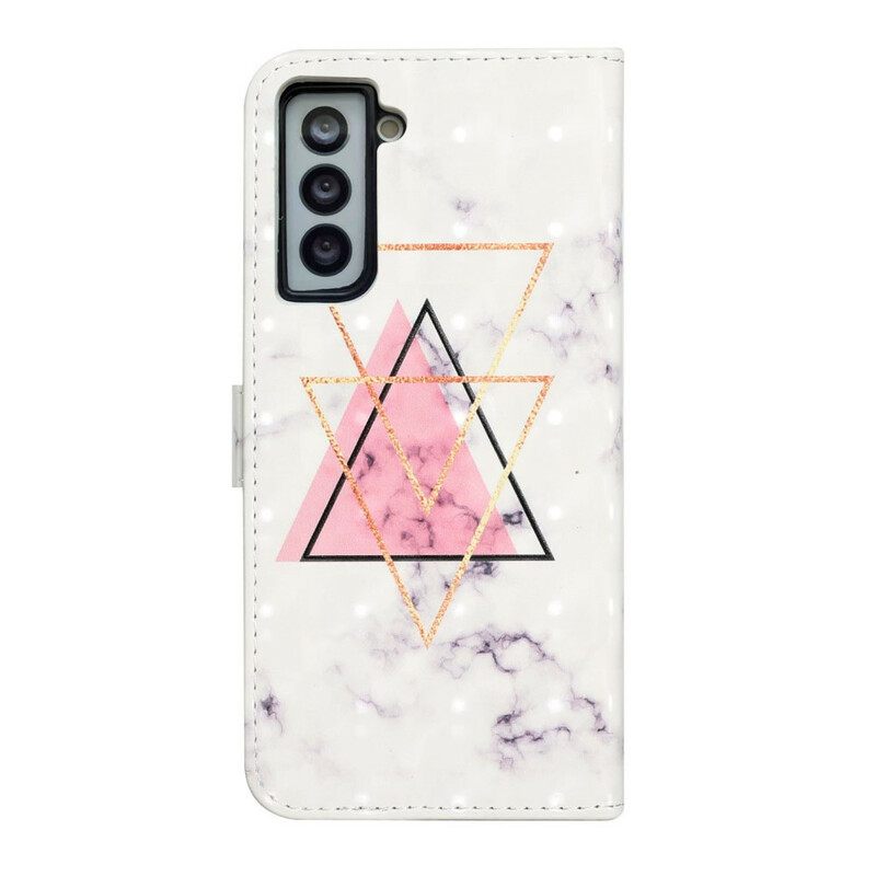 Kotelot Samsung Galaxy S21 FE Glitter Triangle
