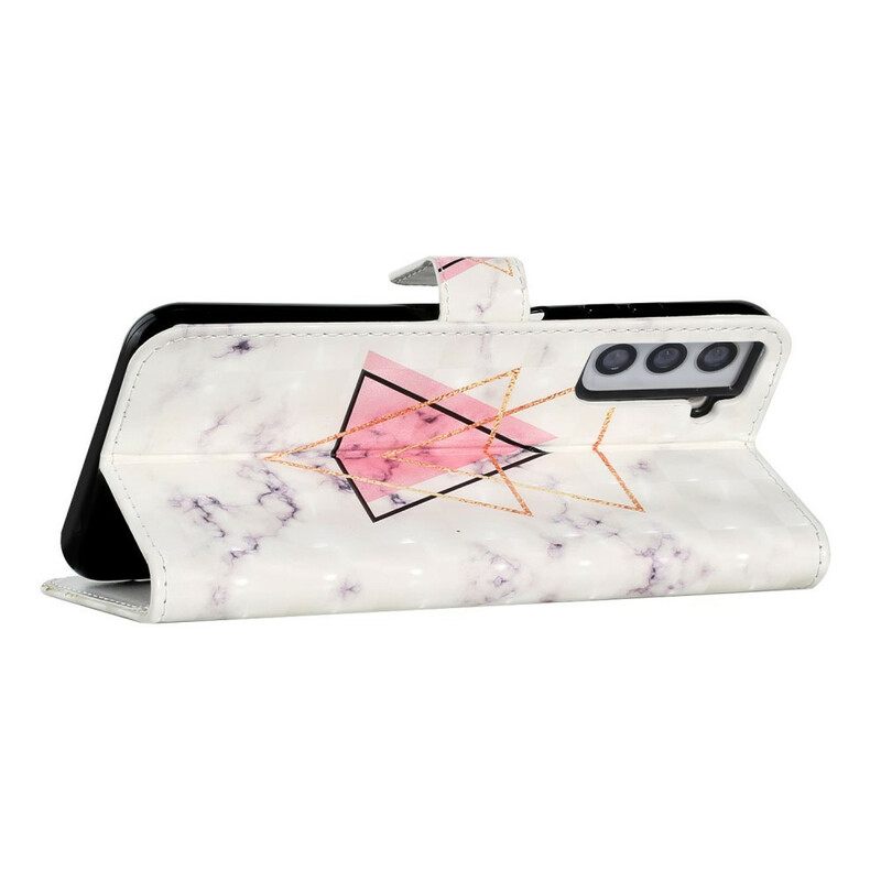 Kotelot Samsung Galaxy S21 FE Glitter Triangle