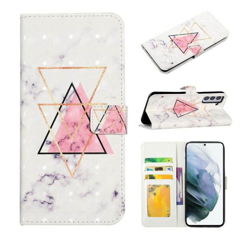 Kotelot Samsung Galaxy S21 FE Glitter Triangle