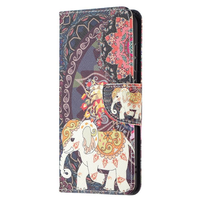 Kotelot Samsung Galaxy S21 FE Mandala Etniset Norsut