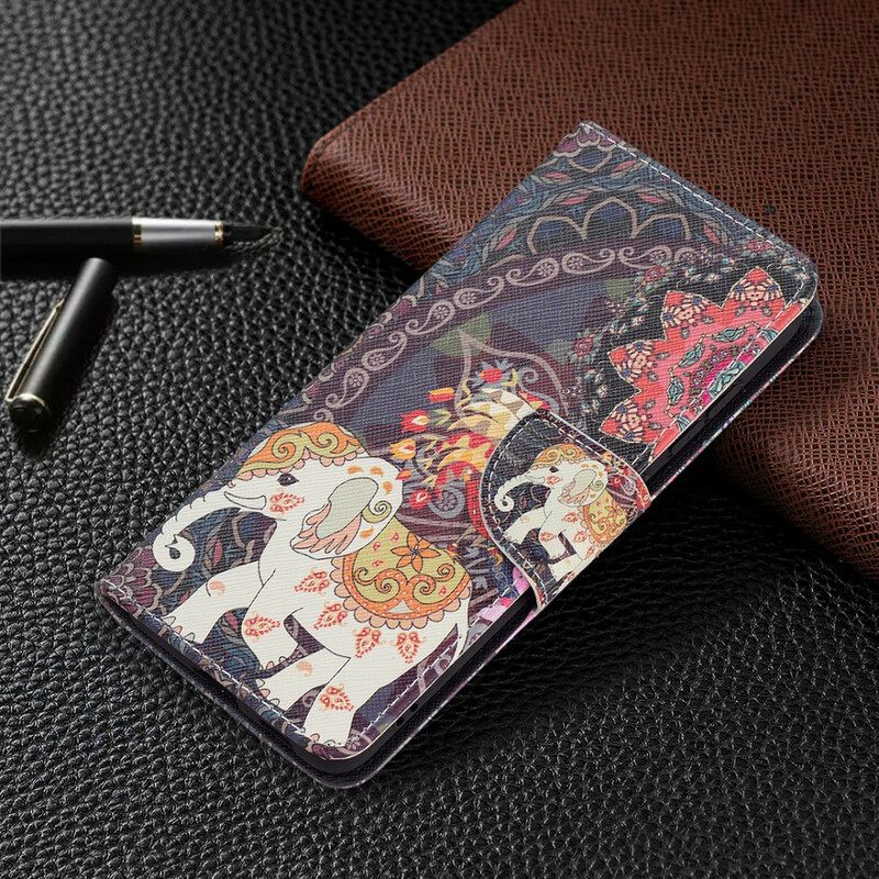 Kotelot Samsung Galaxy S21 FE Mandala Etniset Norsut