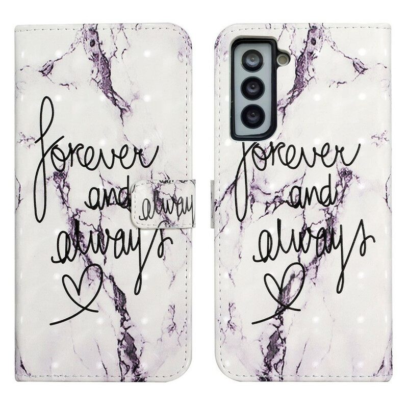 Kotelot Samsung Galaxy S21 FE Marble Forever & Always