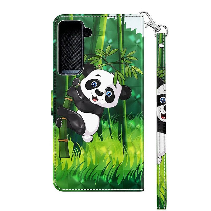 Kotelot Samsung Galaxy S21 FE Panda Ja Bamboo