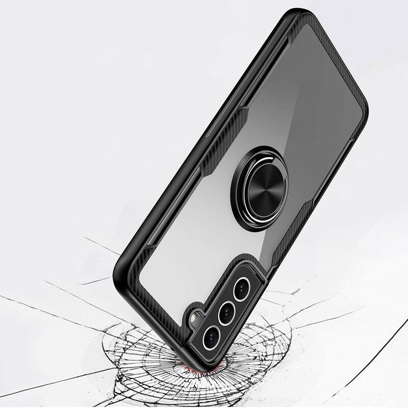 Kuori Samsung Galaxy S21 FE Carbon Fiber Metallirengas