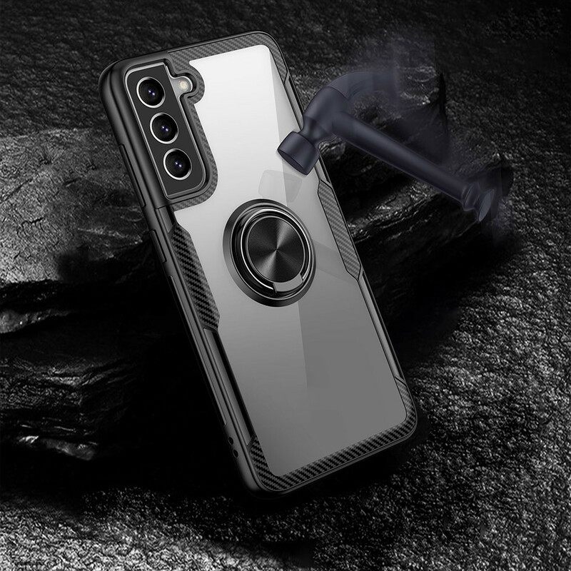 Kuori Samsung Galaxy S21 FE Carbon Fiber Metallirengas
