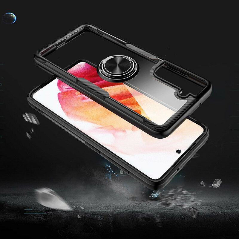 Kuori Samsung Galaxy S21 FE Carbon Fiber Metallirengas
