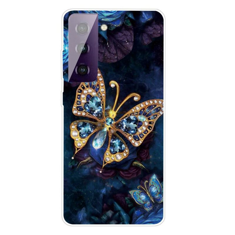 Kuori Samsung Galaxy S21 FE Erilaisia Perhosia