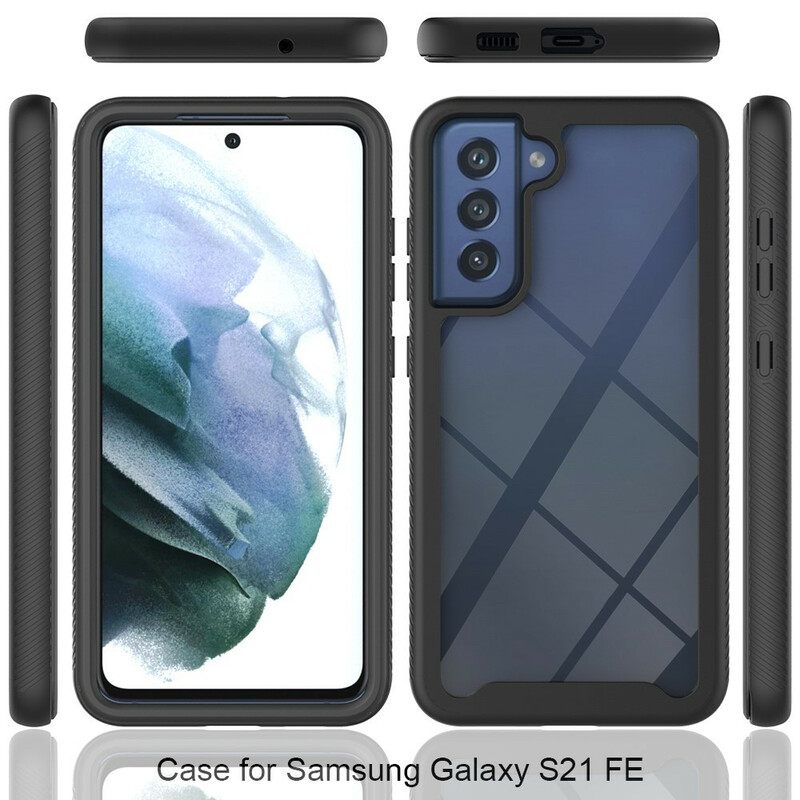Kuori Samsung Galaxy S21 FE Hybrid Design Silikonireunat